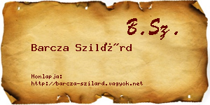 Barcza Szilárd névjegykártya